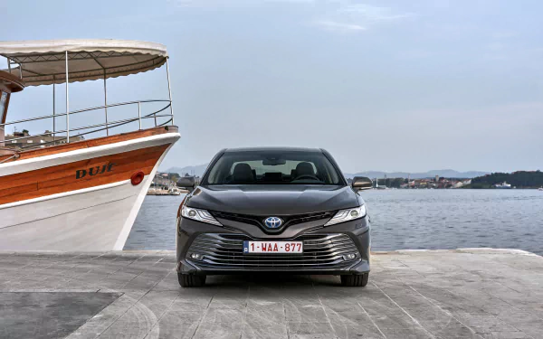 black car compact car car Toyota vehicle Toyota Camry HD Desktop Wallpaper | Background Image