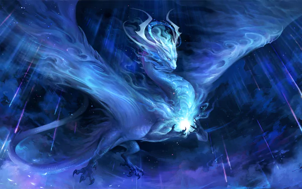 fantasy dragon Blue Dragon HD Desktop Wallpaper | Background Image