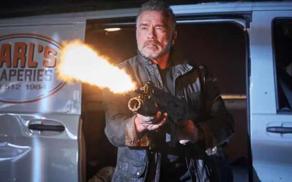 Arnold Schwarzenegger movie Terminator: Dark Fate HD Desktop Wallpaper | Background Image