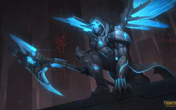 armor scythe wings warrior Thanatos (Smite) video game Smite HD Desktop Wallpaper | Background Image