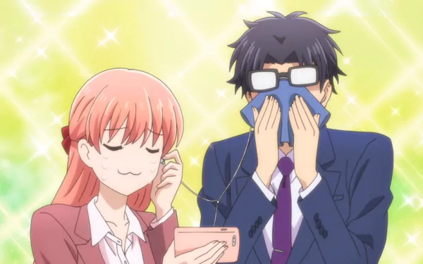 Hirotaka Nifuji Narumi Momose Anime Wotaku ni Koi wa Muzukashii HD Desktop Wallpaper | Background Image