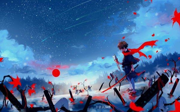 Anime Original Starry Sky Fall HD Wallpaper | Background Image