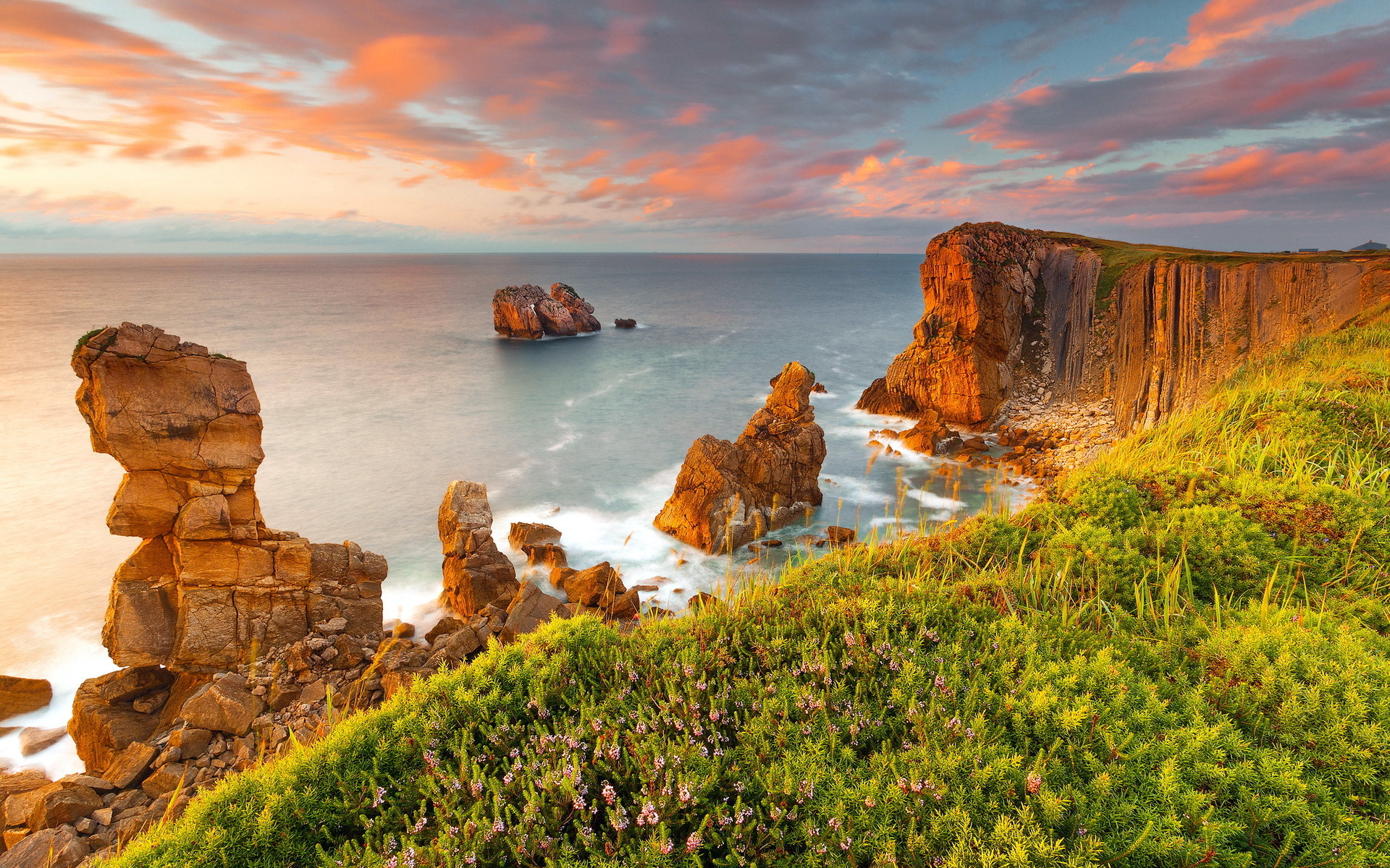 Cliffside Sunset HD Wallpaper Cliffside Sunset HD Wallpaper