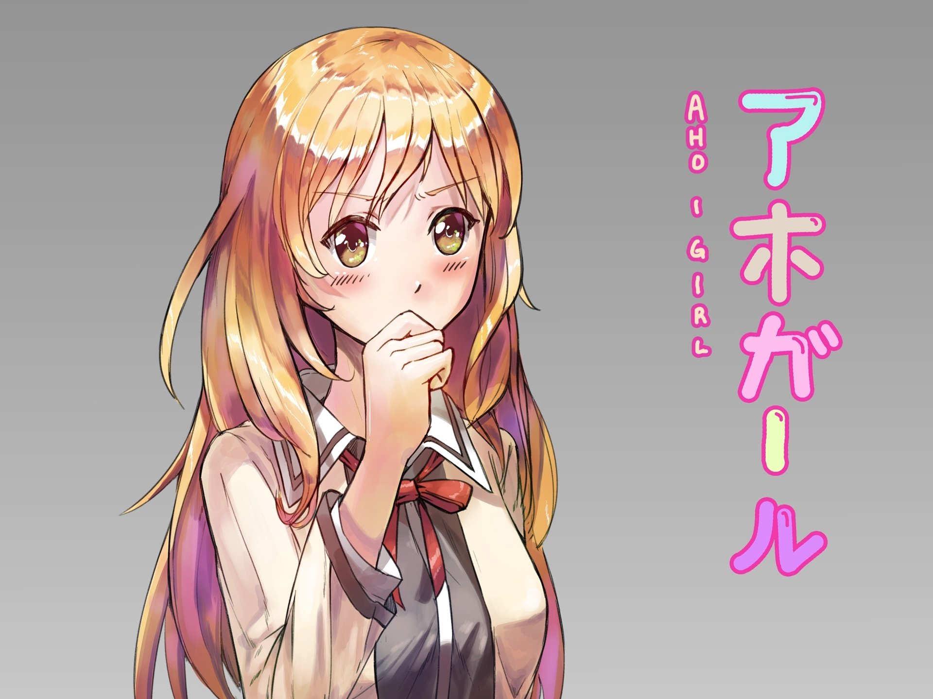 Download Sayaka Sumino Anime Aho Girl HD Wallpaper by Gunppang