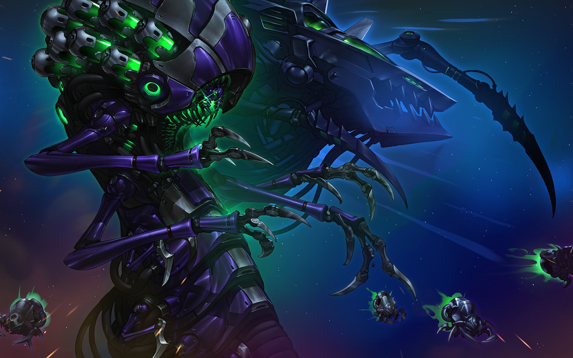 Download Abathur (StarCraft) Video Game Heroes Of The Storm HD Wallpaper