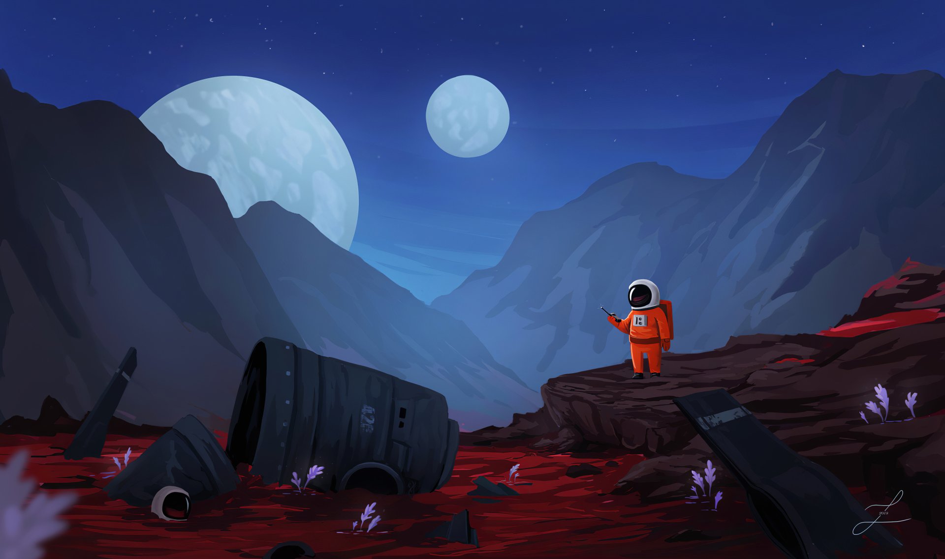 Download Sci Fi Astronaut 4k Ultra HD Wallpaper by Petra Ramešová ...