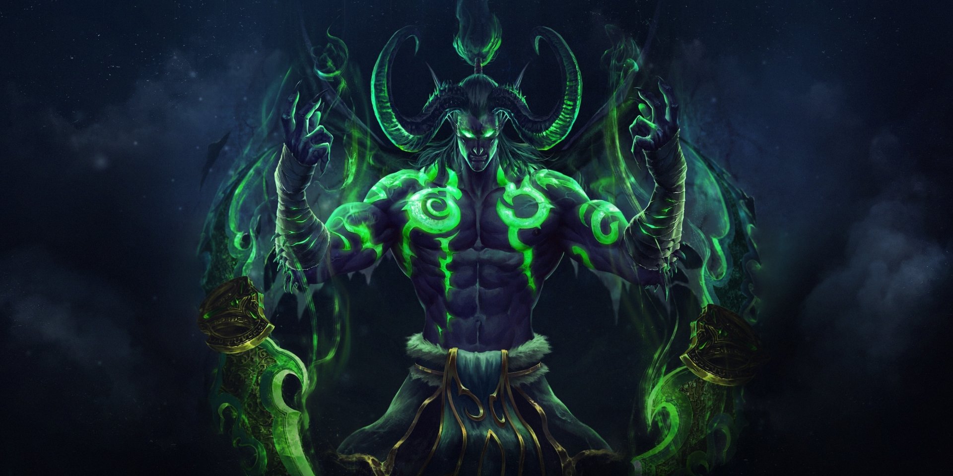 Download Illidan Stormrage Night Elf Demon Video Game World Of Warcraft HD Wallpaper