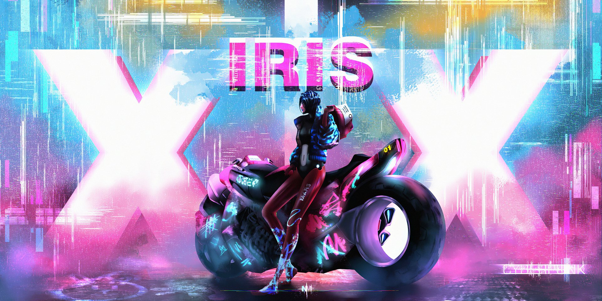 Download Motorcycle Vehicle Sci Fi Cyberpunk HD Wallpaper by Niki Mori ...