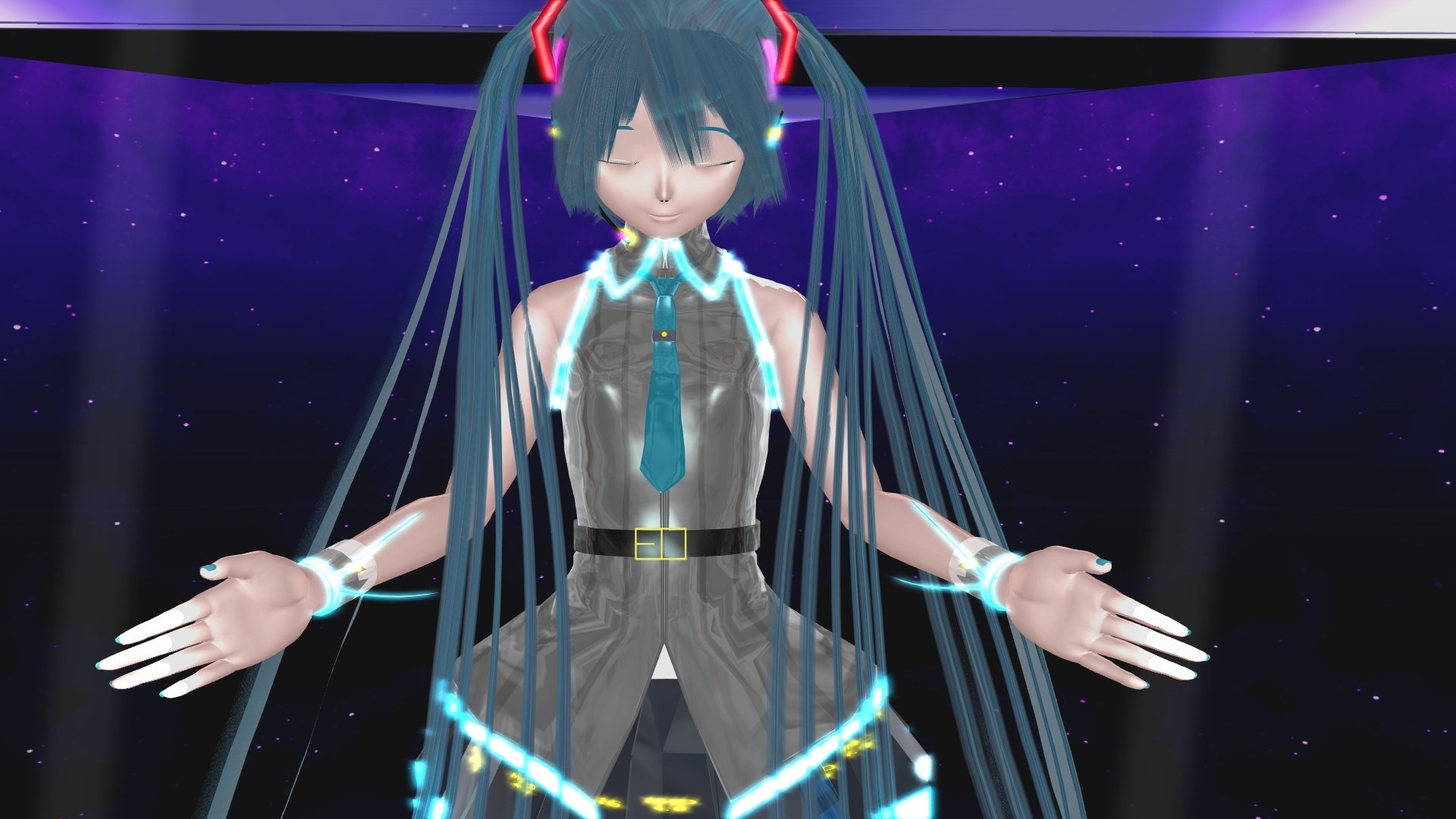 Hatsune Miku Glass Wall by RL16 Project