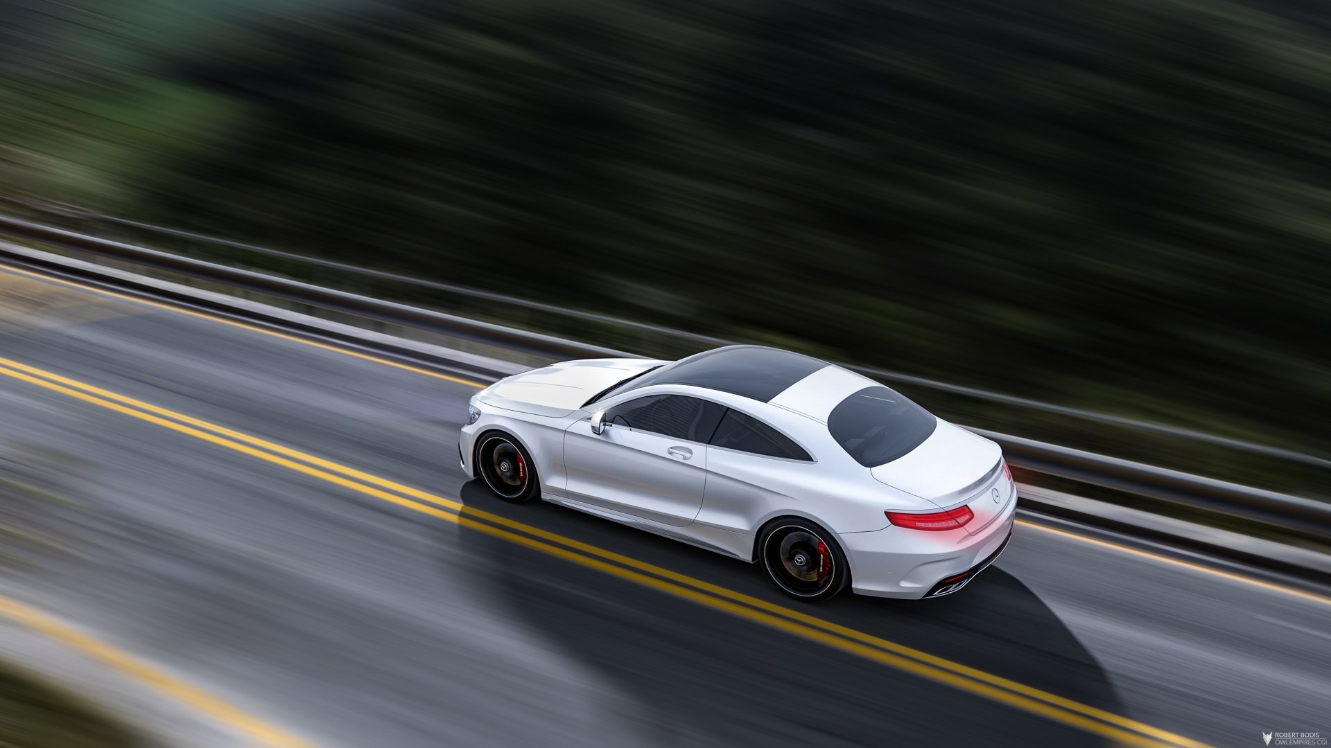 Download White Car Car Mercedes-Benz Vehicle Mercedes-AMG C 63 S HD Wallpaper by Robert Bodis