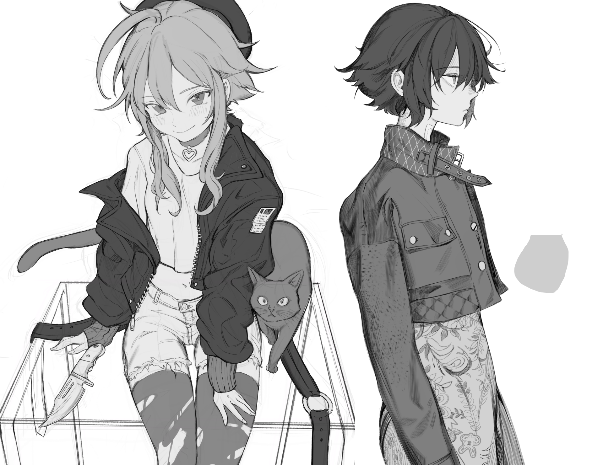 Download Cat Anime Original Anime Cat 4k Ultra HD Wallpaper by freng