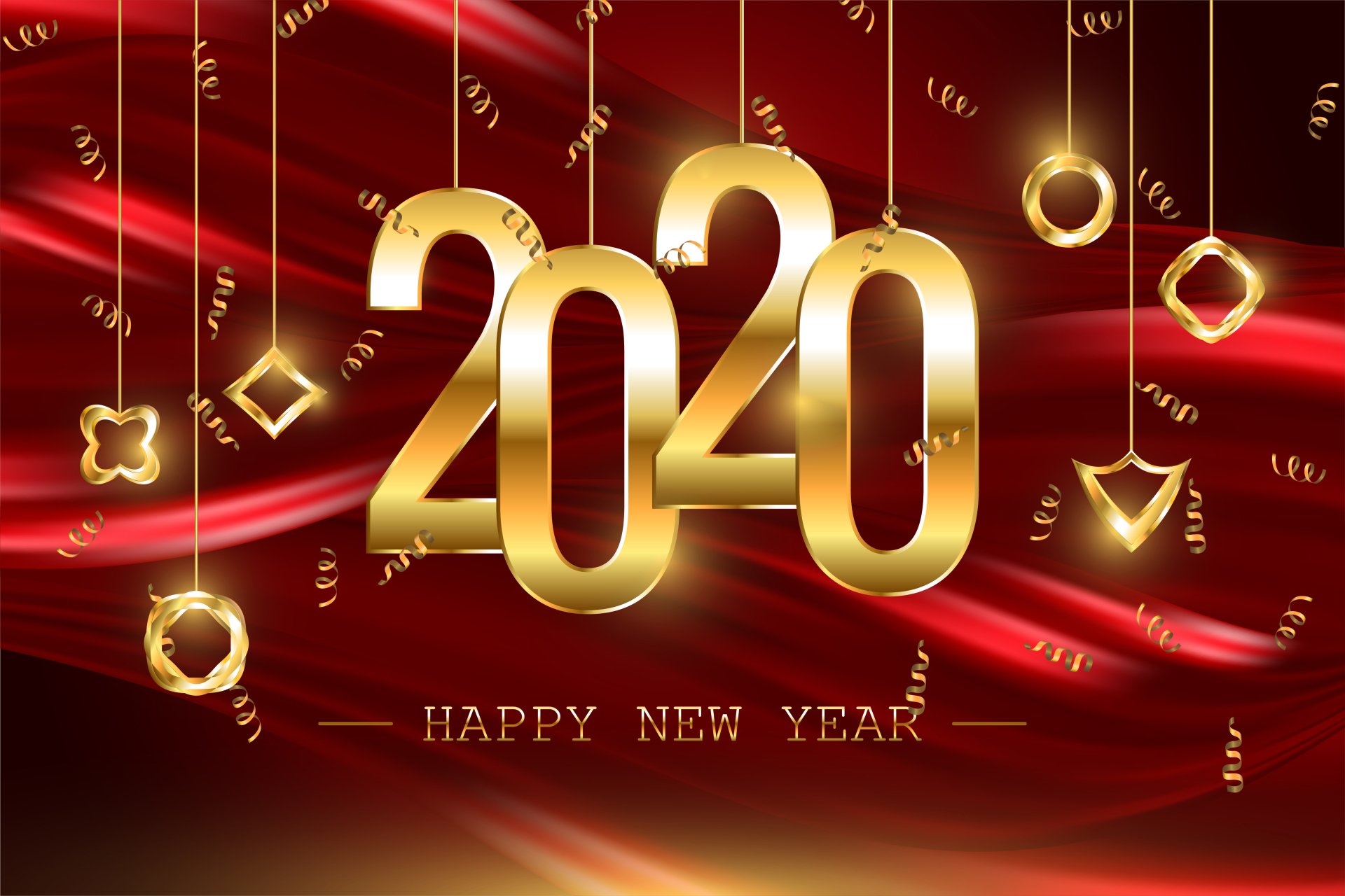 Download Happy New Year New Year Holiday New Year 2020 4k Ultra HD Wallpaper