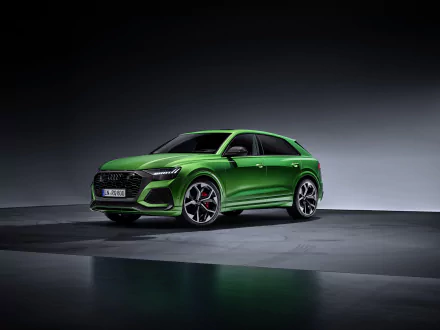 SUV green car car Audi vehicle Audi RS Q8 HD Desktop Wallpaper | Background Image