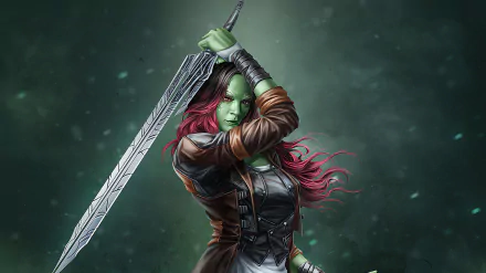 Guardians of the Galaxy Comic Gamora HD Desktop Wallpaper | Background Image