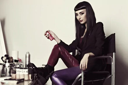 black hair long hair brown eyes singer Zowie (Singer) music Zowie HD Desktop Wallpaper | Background Image