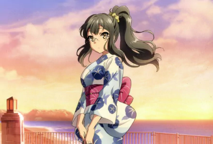 Rio Futaba Anime Rascal Does Not Dream of Bunny Girl Senpai HD Desktop Wallpaper | Background Image