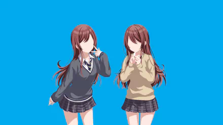 Tenka Osaki Amana Osaki Anime The iDOLM@STER: Shiny Colors HD Desktop Wallpaper | Background Image