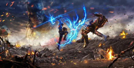 Thanos Captain America movie Avengers EndGame HD Desktop Wallpaper | Background Image