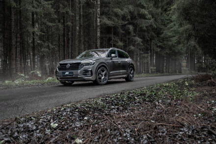 SUV silver car car Volkswagen vehicle Volkswagen Touareg R-Line HD Desktop Wallpaper | Background Image