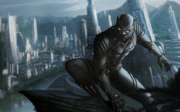 Black Panther (Marvel Comics) T'Challa Comic HD Desktop Wallpaper | Background Image