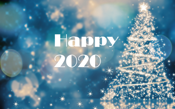 Holiday New Year 2020 Happy New Year Christmas Tree HD Wallpaper | Background Image