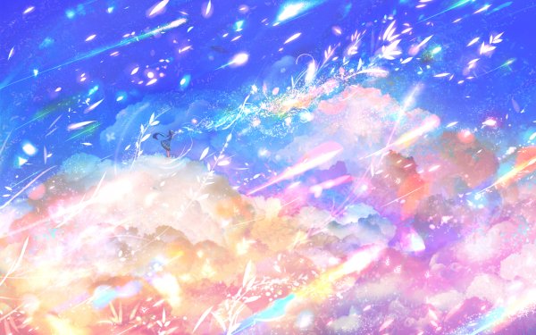 Anime Original Fantasy Cloud Colorful HD Wallpaper | Background Image