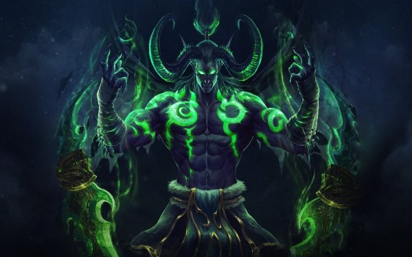 Video Game World Of Warcraft Warcraft Demon Night Elf Illidan Stormrage HD Wallpaper | Background Image