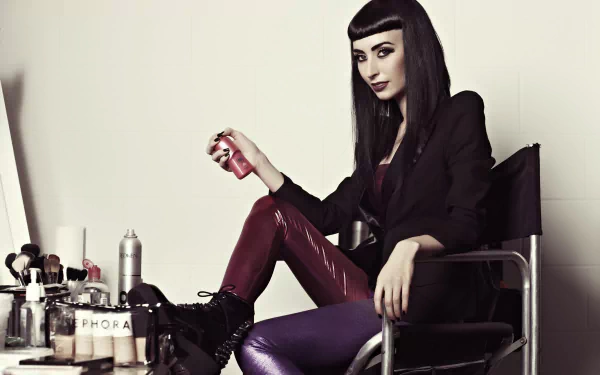 black hair long hair brown eyes singer Zowie (Singer) music Zowie HD Desktop Wallpaper | Background Image