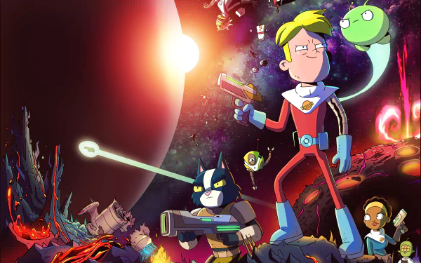KVN (Final Space) Tribore (Final Space) Avocato (Final Space) Quinn Airgon Mooncake (Final Space) Gary Goodspeed TV Show Final Space HD Desktop Wallpaper | Background Image