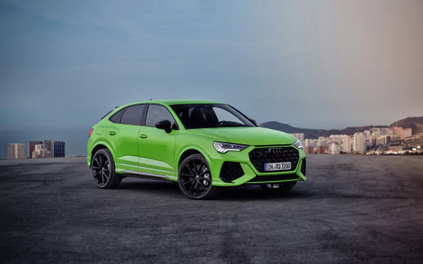 SUV green car car Audi vehicle Audi Q3 HD Desktop Wallpaper | Background Image