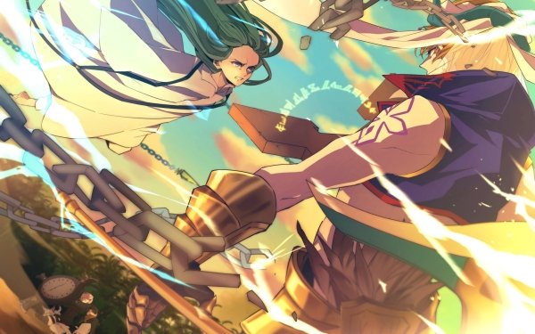 Anime Fate/Grand Order Fate Series Gilgamesh Enkidu Kingu Fou Mashu Kyrielight Fujimaru Ritsuka HD Wallpaper | Background Image