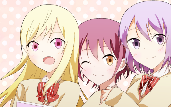 Anime Yamada-kun and the Seven Witches Urara Shiraishi Nene Odagiri Miyabi Itou HD Wallpaper | Background Image