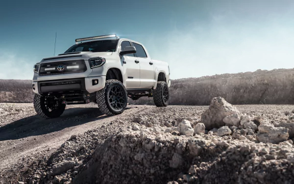 white car car Toyota vehicle toyota tundra HD Desktop Wallpaper | Background Image
