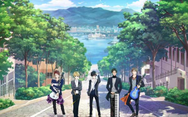 Ren Nanahoshi Wataru Matoba Yuuto Goryou Banri Shiroishi Rio Kikyou Anime Argonavis from BanG Dream! HD Desktop Wallpaper | Background Image