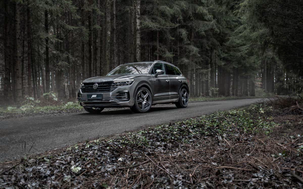 SUV silver car car Volkswagen vehicle Volkswagen Touareg R-Line HD Desktop Wallpaper | Background Image