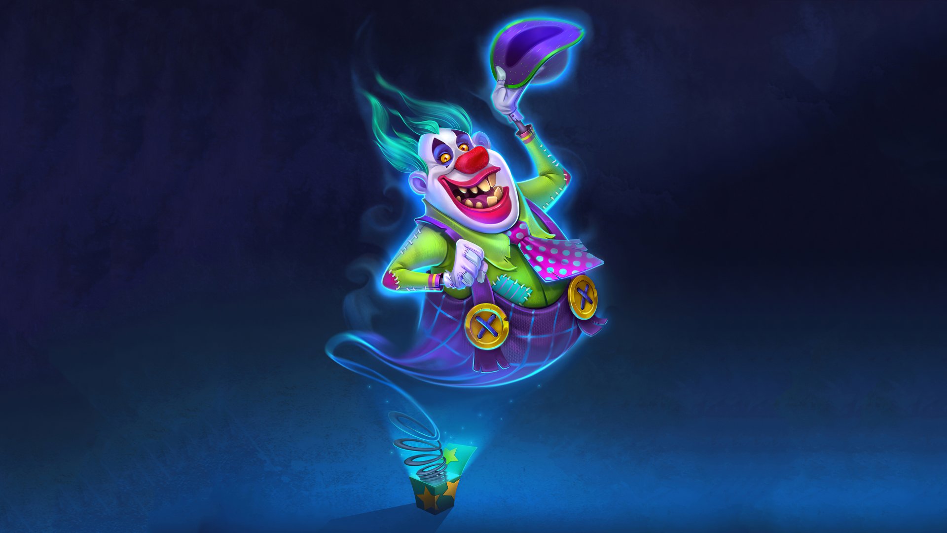 Download Dark Clown 4k Ultra HD Wallpaper by Yana Voitik