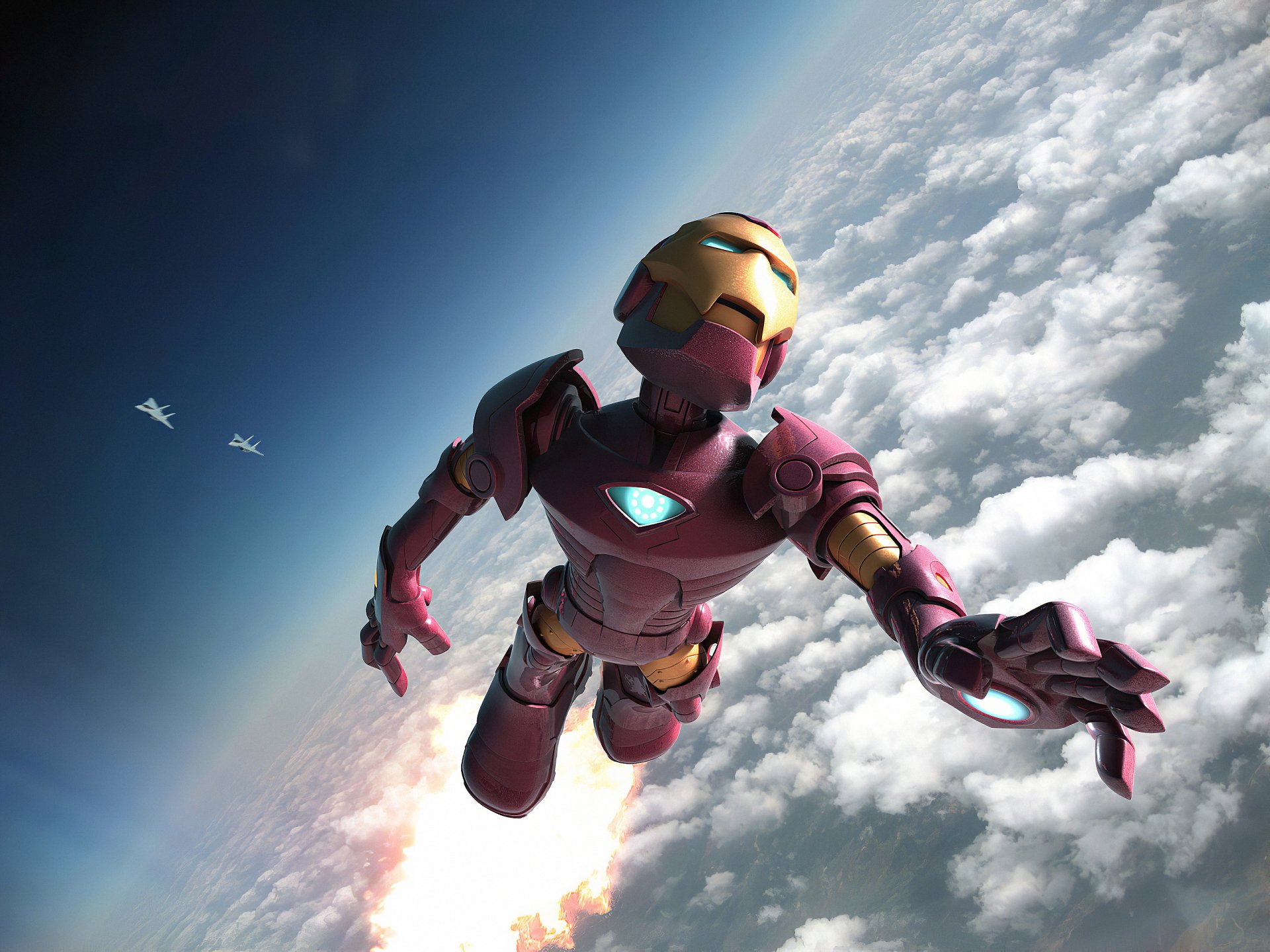 Download Comic Iron Man HD Wallpaper by Olivier Couston