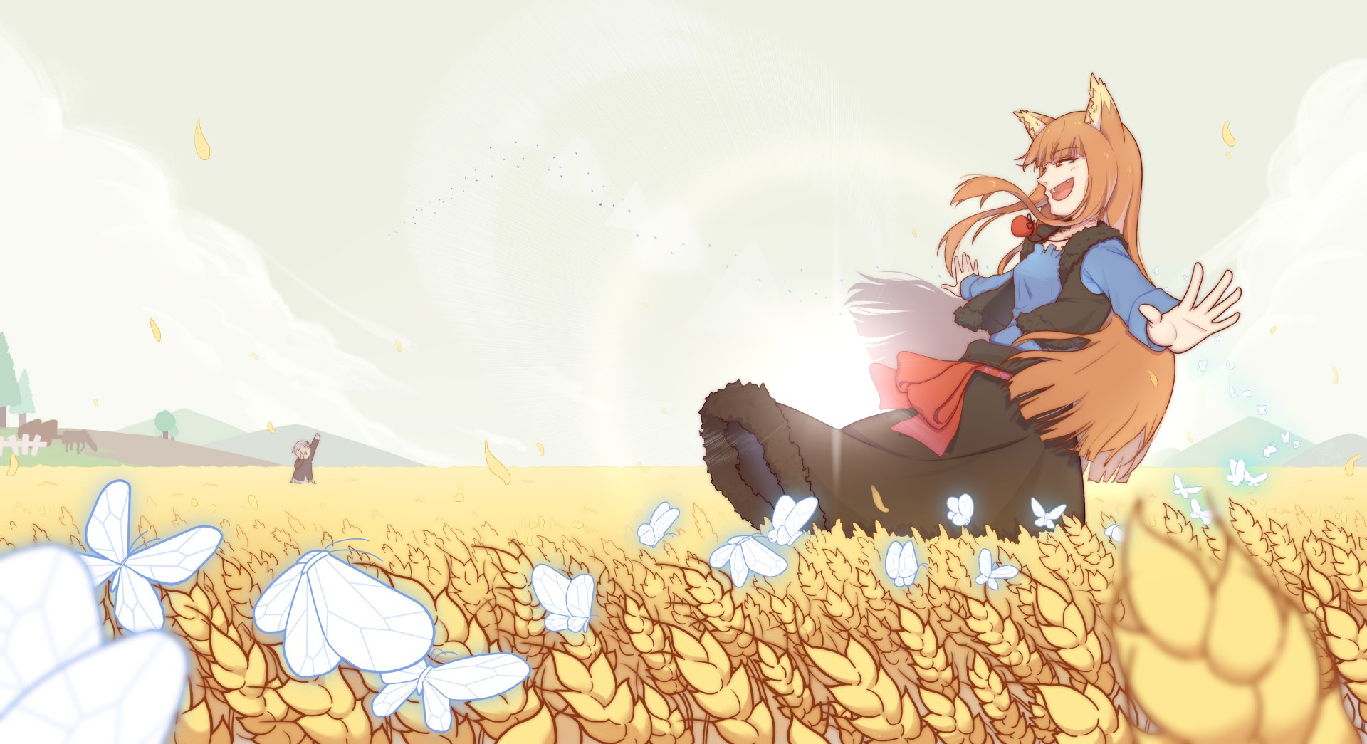 Download Kraft Lawrence Holo (Spice & Wolf) Anime Spice And Wolf 4k Ultra HD Wallpaper by -dye-