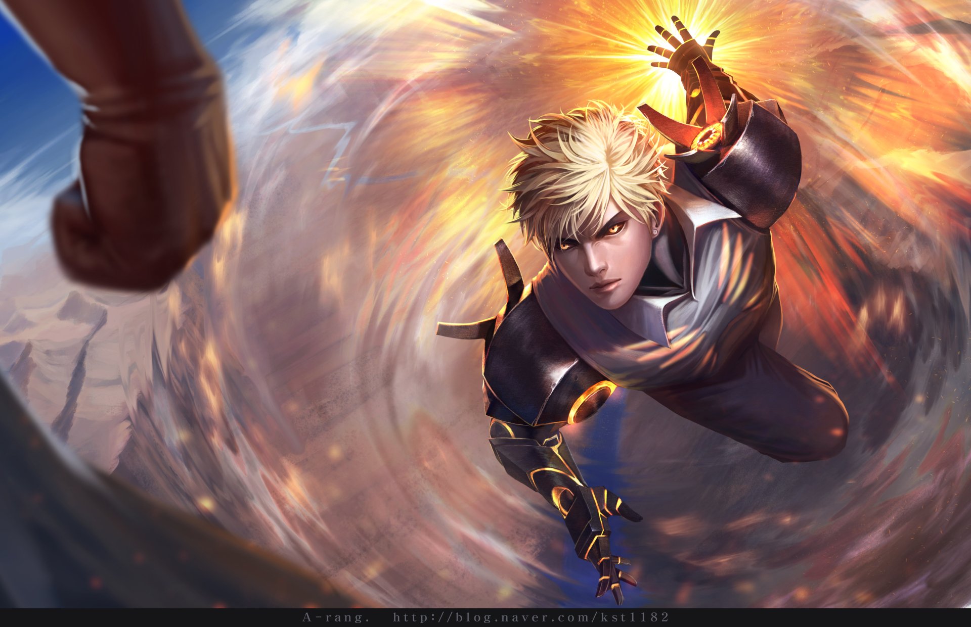 Download Genos (One-Punch Man) Anime One-Punch Man 4k Ultra HD Wallpaper by TaeKwon Kim