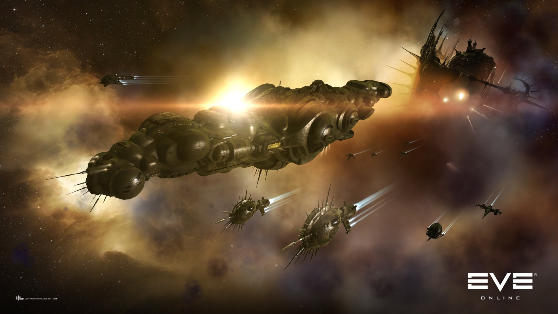 Download Spaceship Space Video Game EVE Online HD Wallpaper