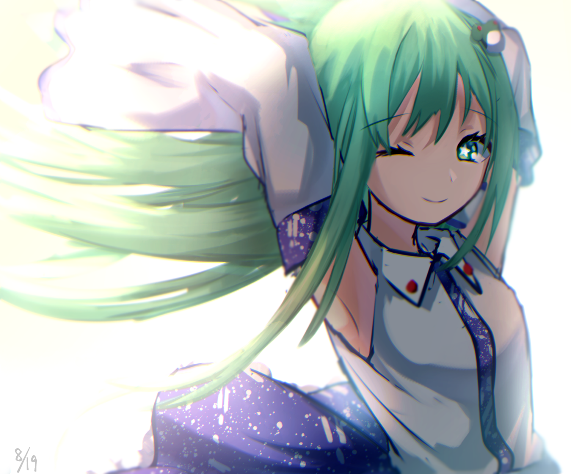Download Sanae Kochiya Anime Touhou HD Wallpaper by 鵙野