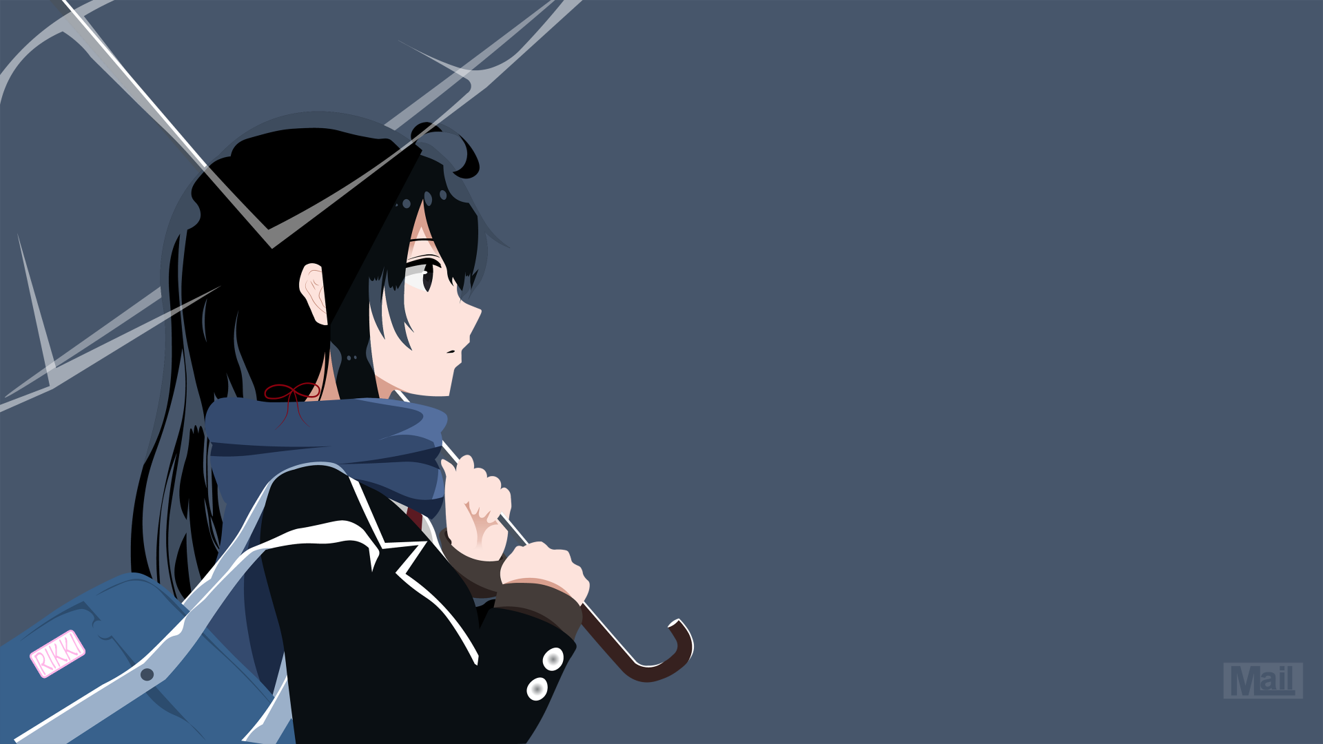 Download Minimalist Vector Yukino Yukinoshita Anime My Teen Romantic Comedy SNAFU Minimalist Anime 4k Ultra HD Wallpaper by Rikki