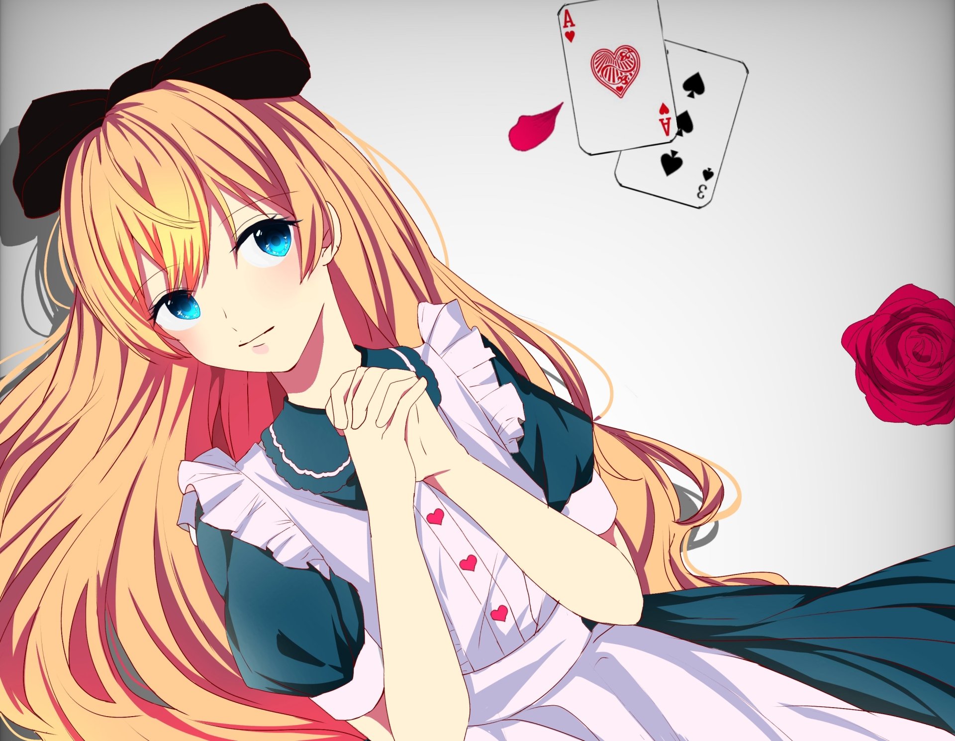 Download Blonde Blue Eyes Anime Original HD Wallpaper by 萌