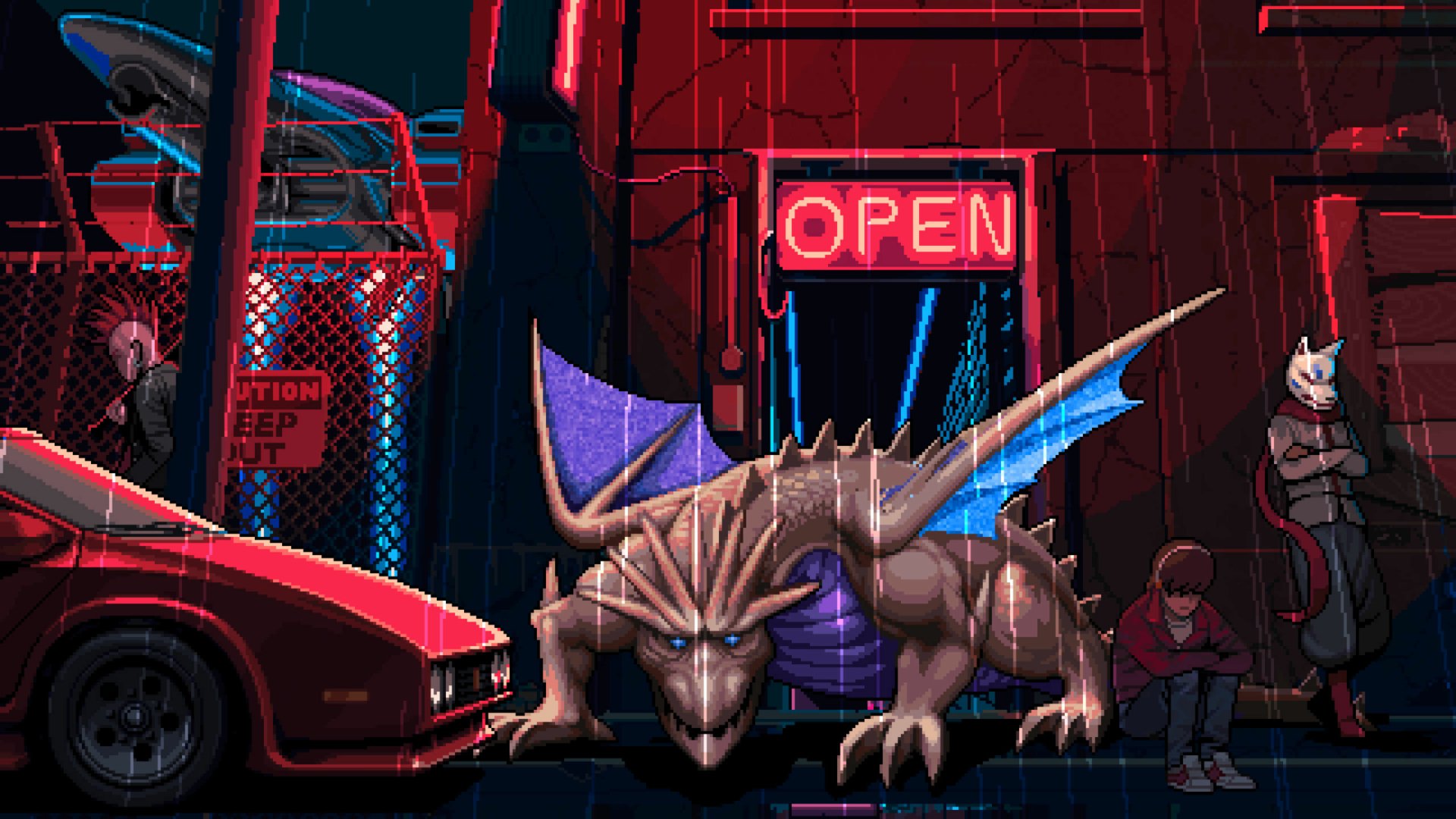 Download Dragon Video Game 198X HD Wallpaper