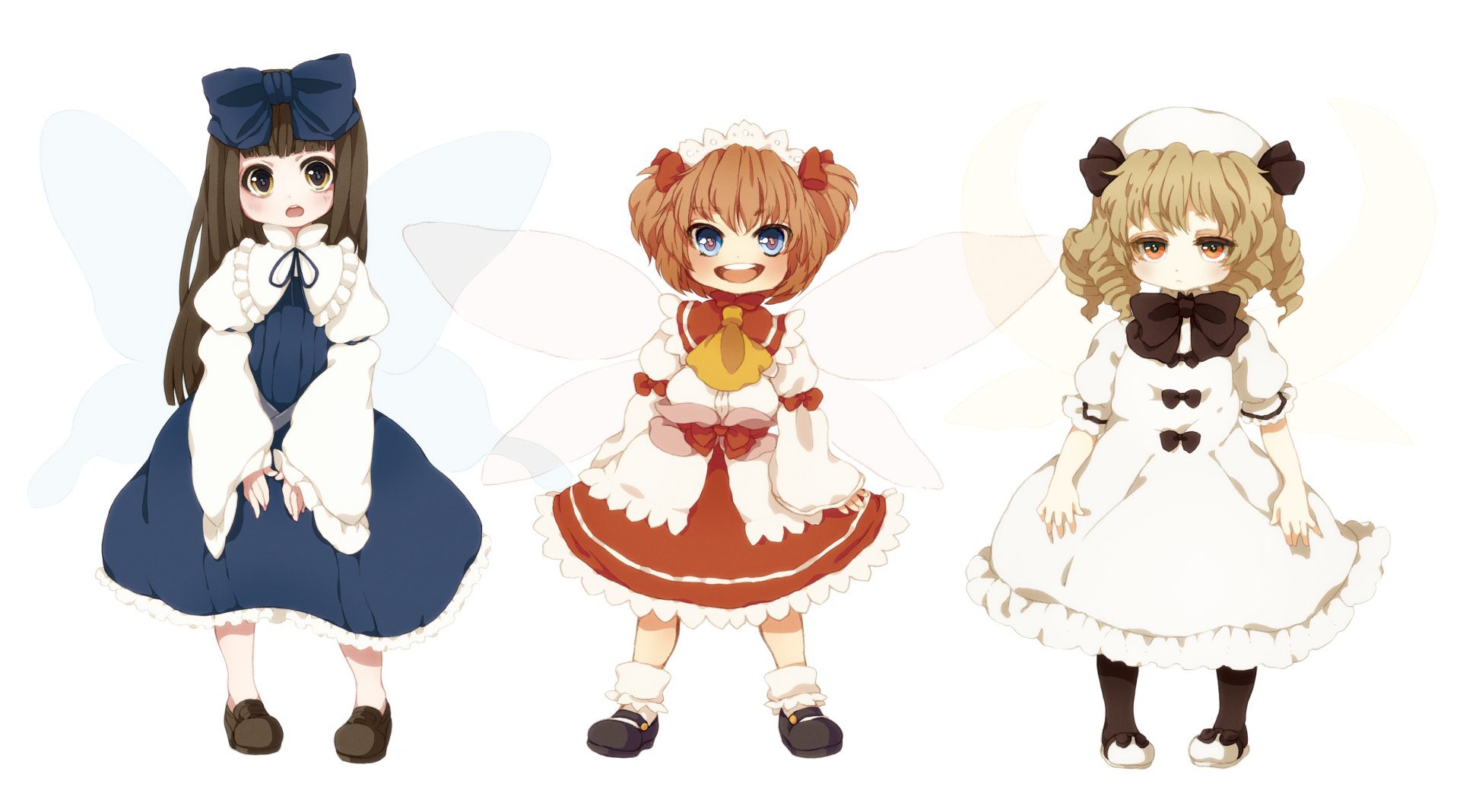 Download Star Sapphire Sunny Milk Luna Child Anime Touhou HD Wallpaper by 白詰千佳