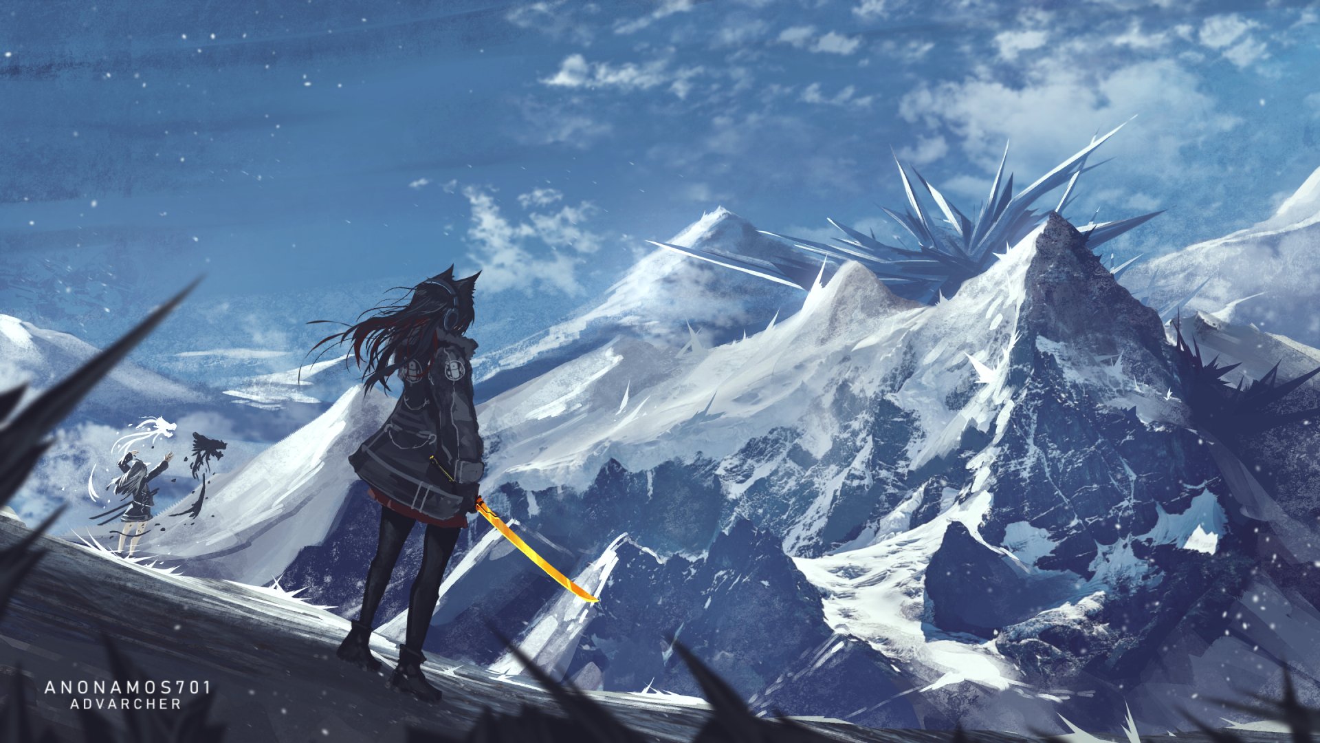 Arknights Texas and Lappland HD Wallpaper by advarcher