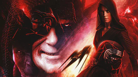 Kylo Ren Sith (Star Wars) Emperor Palpatine Star Wars Rey (Star Wars) movie Star Wars: The Rise of Skywalker HD Desktop Wallpaper | Background Image