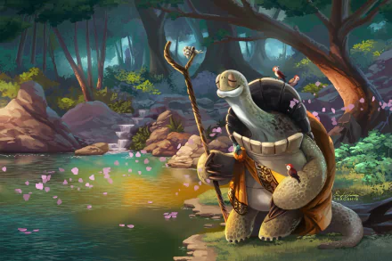 Oogway (Kung Fu Panda) movie Kung Fu Panda HD Desktop Wallpaper | Background Image