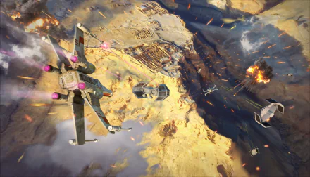  X-wing Dogfight by Sina Hayati