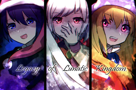 Sagume Kishin Clownpiece (Touhou) Doremy Sweet (Touhou) Anime Touhou HD Desktop Wallpaper | Background Image